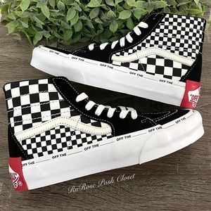 NWT Vans Mixed Check Sk8-Hi Shoes